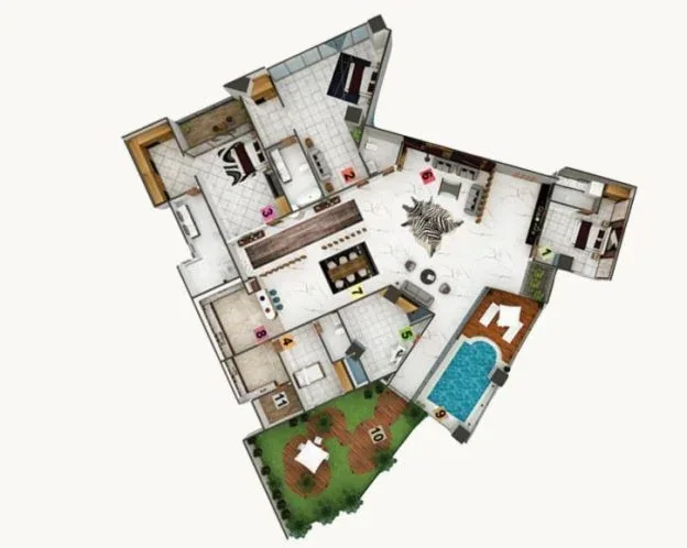Penthouse Type C floor plan — Faisal Jewel