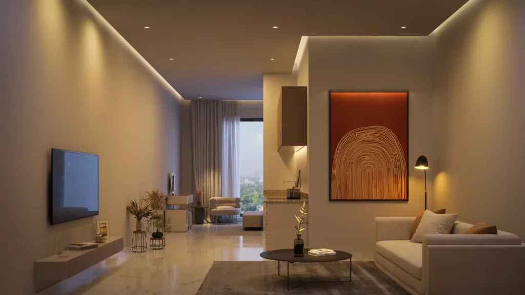 Studio Apartment interior render — Faisal Jewel